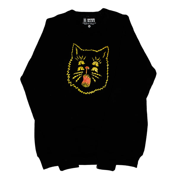 Electric Kitty -GLOW IN THE DARK-Crewneck Sweatshirt